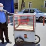 Sokağa çıkma izninde, boş ekmek teknesiyle gezdi