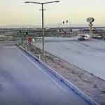Konya'da feci kaza! Cip otomobili böyle savurdu