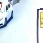 Polisi havaya savurdu, arkasına bakmadan kaçtı!