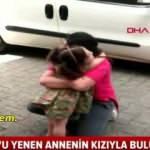 Kovid-19'u yenen annenin kızıyla buluşma anı yürekleri ısıttı