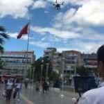 Maske takmayanlar drone ile tespit edilip uyarıldı