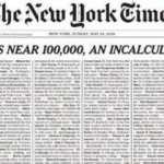 New York Times'dan çarpıcı Kovid manşeti: Ölenlerin isimlerini paylaştılar