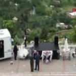 Kayseri'de koronavirüse karşı 'araçlı' düğün