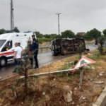 Manisa'da, tarım işçilerinin minibüsü devrildi: 15 yaralı