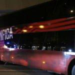 Benfica otobüsüne taşlı saldırı