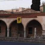 Rumlardan yeni provokasyon! Camiye Bizans bayrağı astılar