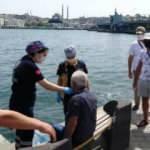Beyoğlu'nda denize düşen adam kurtarıldı