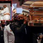 Binler uğurladı! George Floyd altın tabutta toprağa verildi