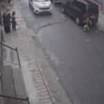 Yürekleri ağza getirdi! Bir anda yola fırlayınca...