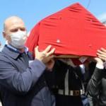 Deprem şehidine son görev! Bakan Soylu ve Fuat Oktay naaşı omuzladı