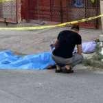 Sokak ortasında ölen babaya son bakış!