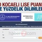 Kocaeli  2020 nitelikli okullar taban puanları ve LGS yüzdelik dilimleri