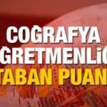Coğrafya Öğretmenliği Bölümü 2020 tavan ve taban puanları ÖSYM başarı sıralaması