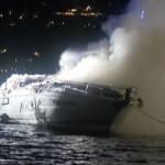 Bebek’te lüks tekne alev alev yandı