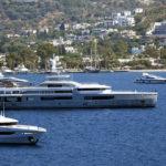 Mega lüks yatlar Bodrum'a demir attı
