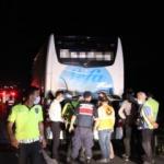 TEM Otoyolu'nda otobüs yangını