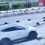 Vicdanları sızlatan görüntü! Aracıyla yol ortasına uzanan köpeği ezdi!
