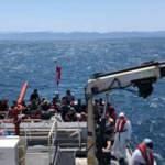 Ayvalık'ta 57 göçmen yakalandı