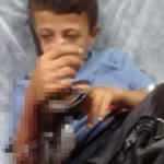 Eline saplanan korkuluk demiriyle hastaneye g&ouml;t&uuml;r&uuml;ld&uuml;