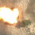 Azerbaycan Ordusu, Ermeni güçlerine ait bir aracı tam isabetle imha etti