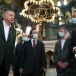 Cumhurbaşkanı Erdoğan Ayasofya Camii'nde! İşte ilk görüntüler...