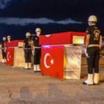 Van'da şehit olan polisler törenle memleketlerine uğurlandı
