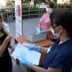 Ankara'da DGS'de korona önlemleri