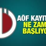 AÖF kayıt tarihleri: Anadolu Üniversitesi 2020 Açık öğretim kayıtları ne zaman yapılacak?