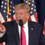 Gazetecinin sorusuna tepki veren Trump salonu terk etti