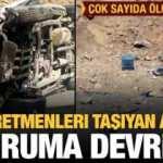 Kahreden haber! Araç uçuruma devrildi! Çok sayıda ölü ve yaralı