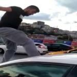 Alibeyköy'de trafikte şoke eden anlar! Kadın şoföre böyle saldırdı