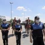 Atlı birliklerden koronavirüs denetimi