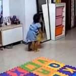 Çinli ‘süper baba’ kızını ölümden böyle kurtardı