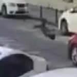 Köpekten kaçan 9 yaşındaki çocuğa araba çarptı! Kaza anı böyle görüntülendi