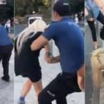 Maske takmadığı için bir kadını gözaltına alan 2 polise uzaklaştırma