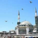 Taksim Camii'nin minareleri tamamen bitti! İşte son görüntüsü .