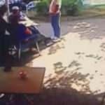 Sevgilisi itti, o düz kontak yaptı, o anlar güvenlik kamerasına anbean yansıdı