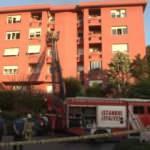 İstanbul'da bir apartmanda yangın &ccedil;ıktı