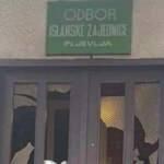 Karadağ'ın Pljevlja şehrindeki İslam Birliği binasına çirkin saldırı