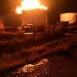 Musul'da petrol rafinesinde büyük yangın