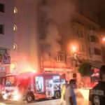 Taksim'de korkutan yangın!