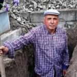 Çocukları telaş yaşamasın diye kendi mezarını kazdı