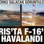 Kıbrıs'ta F-16'lar havalandı! Korku salacak görüntüler