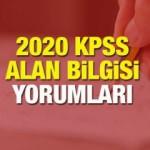 KPSS Alan Bilgisi yorumları: 12 Eylül 2020 KPSS Alan Bilgisi Testi zor muydu kolay mıydı?