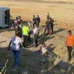 Aksaray'da yolcu otobüsü devrildi: 30 yaralı
