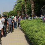 Antalya Adliyesi önünde HES kodu kuyruğu