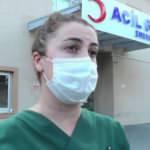 Otelde turistlere maske tak diyen hemşire yüzüne terlik yedi