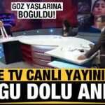 Canlı yayında g&ouml;zyaşlarına boğuldu! &Uuml;lke TV'de t&uuml;yleri diken diken eden anlar