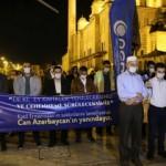 Fatih Camii'nde ölen Azerbaycanlı siviller için gıyabi cenaze namazı kılındı