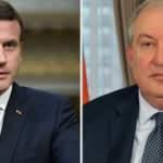 Macron, Paris'te Ermenistan Cumhurbaşkanı Sarkisyan ile görüştü